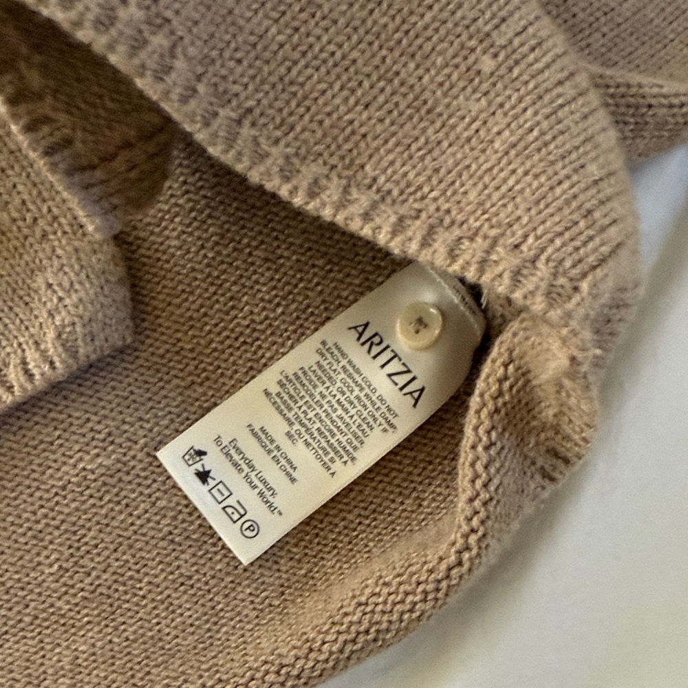 Aritzia | Wilfred Basque Cardigan in Oatmeal - Picture 11 of 14